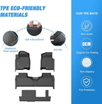 Nilight TPE Floor Mats for 2021 2022 2023 2024 2025 2026 Chevy Chevrolet Tahoe GMC Yukon Cadillac Escalade Bench Seating, All Weather Custom Fit Heavy Duty Floor Liners
