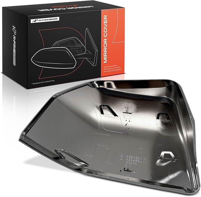 A-Premium Driver Side Rearview Mirror Cover Cap - Compatible with Ford F-150 F150 2015-2020 & Lincoln Navigator 2016-2017 - Chrome