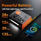 Tire Inflator Portable Air Compressor, 150 PSI Dual Cylinder 3X Faster Portable tire inflator, 28000mAh Dual Power Mode Portable Air Pump for Car Tires, Motorcycle Tires, Bikes Tires, Balls, etc