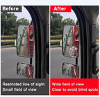 2Pcs Large Stick-on Blind Spot Car Mirror, 3.75 Inch Non-Adjustable Big Round Convex Rear View Mirrors, HD Glass Blindspot Convex Rearview Mirror for Car, an, SUV and Trucks