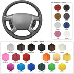 MEWANT Steering Wheel Cover Compatible with Chevy Silverado 1500/Chevy Silverado 2500 3500/ Tahoe/Suburban 1500/ Avalanche 1500/Traverse/Express