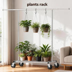 Heavy Duty Clothes Rack - Load 500 LBS, Rolling Clothing Rack for Hanging Clothes with Lockable Wheels & Shelves, Extendable 