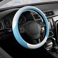 Road Comforts Steering Wheel Cover – Breathable Leather Steering Wheel Cover, Anti-Slip Grip, Universal Fit 14.5” to 15”, Hea