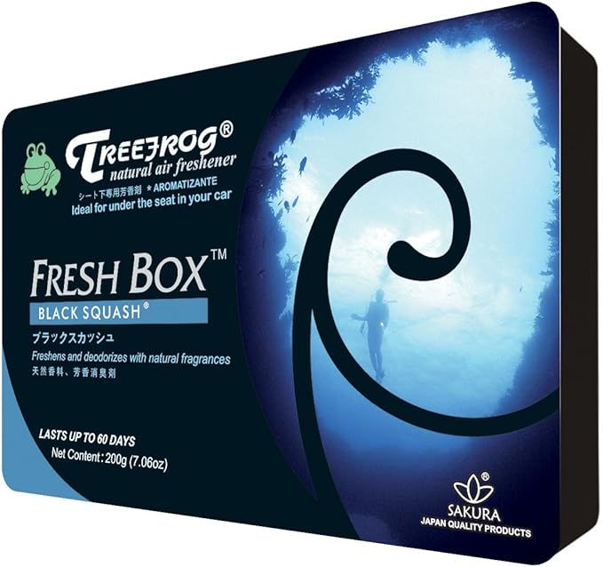 Treefrog Xtreme Fresh Air Freshener Black Squash Scent 3 Packs