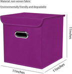 Closet Organizers Fabric Storage Bins With Lids Collapsible Cube Storage Organizer Basket With Handles,Storage Boxes for Clot