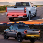 Nilight Truck Tailgate Light Strip 48Inch Arrow 432 LED with Red Running Brake Lights Amber Turn Signals Strobe Lights