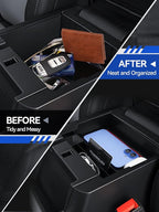 for Ford Explorer Center Console Organizer Ford Explorer 2024 2020-2023 Accessories Armrest Tray Middle Storage Box Insert Container Durable ABS Plastic