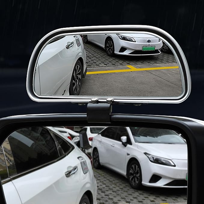 Blind Spot Mirror, Wide Angle HD Glass Rearview Mirror Adjustable Universal for Cars SUV and Trucks, 5.7inch*2.5inch