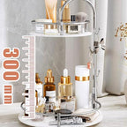 Makeup Organizer Box Bathroom Countertop Organizer Storage Rack, Makeup Organization Tray, Kitchen Counter Spice Rack 2 Tier 