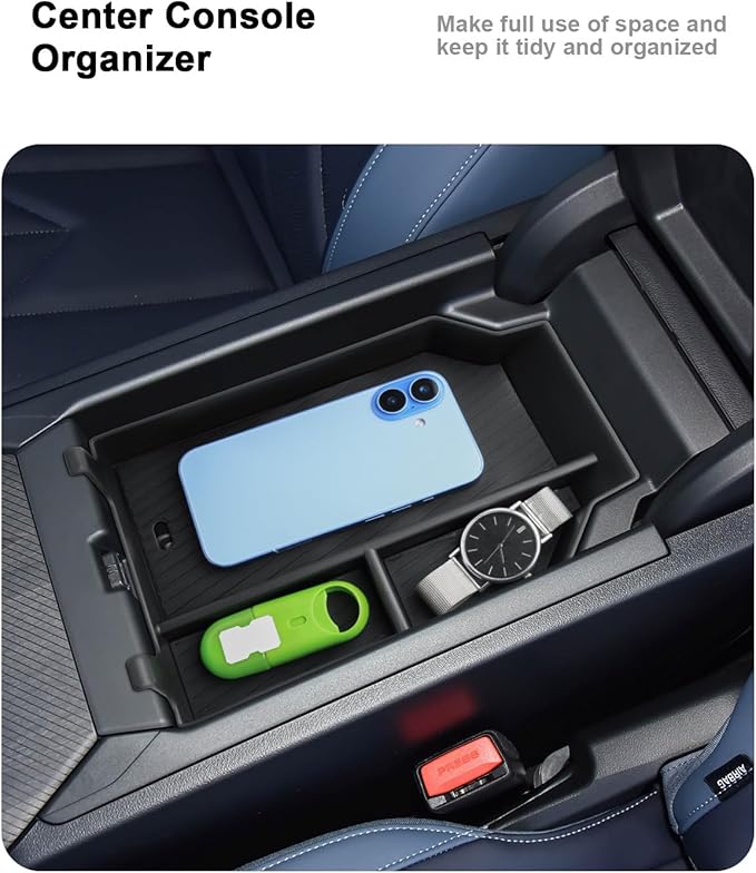 ECOZEN 2026 BMW X3 Center Console Organizer Set - 3 Pcs Center Console Organizer + Hidden Organizer Box + Behind Screen Organizer Tray For 2025-2026 BMW X3 30 xDrive/M50 xDrive Accessories
