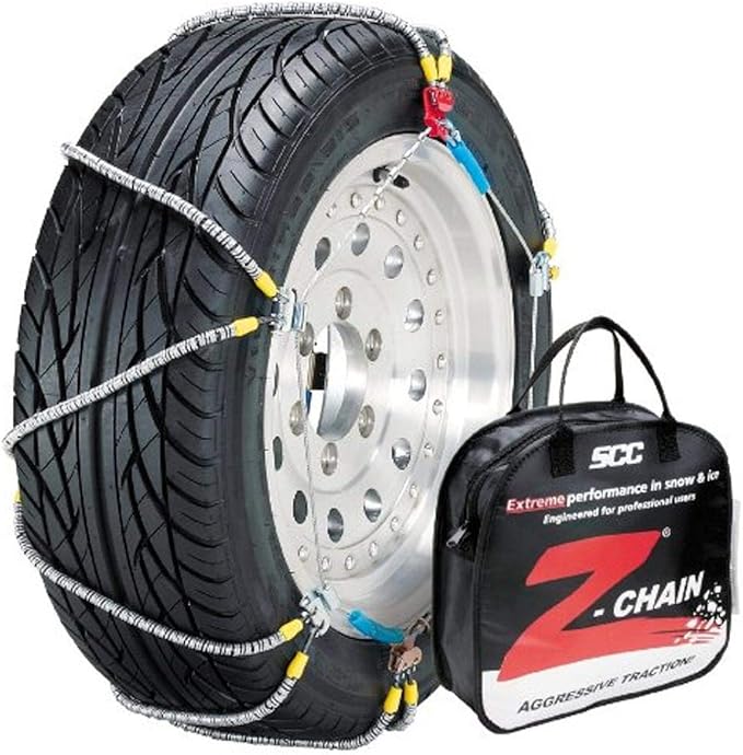 SCC Z-563 Z-Chain Extreme Performance Cable Tire Traction Chain - Set of 2