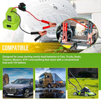 Jumper Cables Adapter for Ryobi 18v Battery Jump Starter, for Jump starting Cars Trucks Tractors (Battery is NOT INCLUDED)