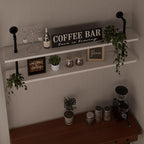 Floating Bookshelf Bathroom Shelves Over Toilet Industrial Pipe Shelving Pipe Shelves Rustic White Wall Shelves 36 Inch Farmh