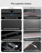 Spigen Center Console and Armrest Organizer for Tesla Model Y Juniper (Only Premium & Performance 2025/2026) and Model 3 Highland (Standard, Premium & Performance 2024/25/26)