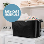 CleverMade Collapsible Laundry Basket 2 Pack – 60L (16 Gal) Foldable Clothes Hamper with Reinforced Handles, Space Saving Fab
