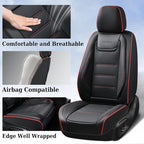 Coverado Car Seat Covers, Front Covers for Cars, Car Seat Cover Front Seats, Car Seat Protector Waterproof, Leather Cushion, 