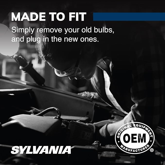 SYLVANIA - H13 SilverStar - High Performance Halogen Headlight Bulb, High Beam, Low Beam and Fog Replacement Bulb, Brighter D