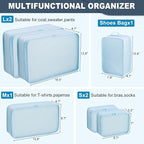 Packing cubes for Travel CALACH Luggage Organizer Bags 6 Set Packing Cubes for Suitcases Travel Essentials for Carry on Mesh 