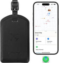 Luggage Tags Built-in Anti-Loss Tracker, Luxury Leather Luggage Tags for Suitcase, Travel Bags, Backpacks, Travel Organizer f