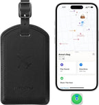 Luggage Tags Built-in Anti-Loss Tracker, Luxury Leather Luggage Tags for Suitcase, Travel Bags, Backpacks, Travel Organizer f