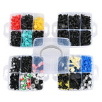 GOOACC 1125Pcs Bumper Clips Car Retainer Clips - 26 Most Popular Sizes Plastic Push Rivets Fender Clips Door Trim Panel Clip 