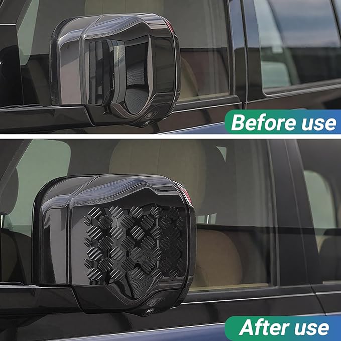 Defender Rearview Mirror Cover | Gloss Black ABS Anti-Scratch Protection Guards | Land Rover Defender 2020-2025 90 110 130 Accessories |(Rearview Mirror Cover)