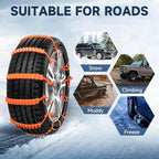 Anti Snow Chains, Snow Tire Chains, Reusable Anti-skid Snow Chains, Portable Pickup Truck and SUV Chains, Winter Tire Wheel C