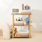 MiniArk Small Storage Baskets for Organizing | Closet Organizer Bins | Shelf Toy Basket | Woven Rope Baskets | Cube Decorativ
