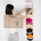 jontell Cap Holder-1 Pack Hat Organizer for Baseball Caps, Macrame Hat Rack for Wall, Cap Rack for Baseball Cap Display Boho 