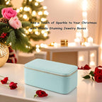 VLANDO Travel Jewelry Box Organizer – Portable PU Leather Jewelry Case with 6/8/12 Zippered Pouches, Compact Storage for Earr