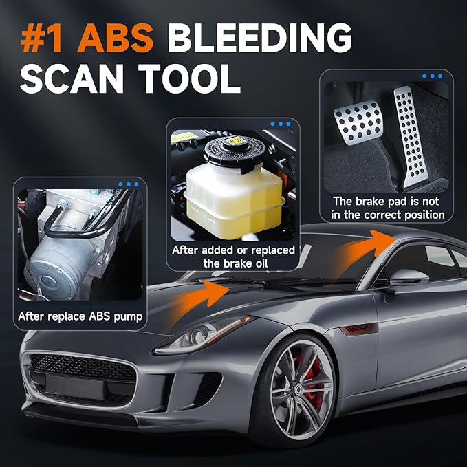2026 FOXWELL NT630 Plus OBD2 Scanner with ABS and SRS, ABS Code Reader Auto Bleed Scan Tool Brake SRS Scanner, Car Scanner