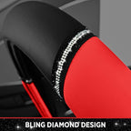 Road Comforts Leather Steering Wheel Cover - Made with PVC Leather - Anti-Slip, Universal Fit 14 1/2 inches to 15 inches - Re