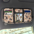 Camouflage Hunting Car Sun Visor Organizer Personalized Car Sun Visor Storage Bag Easy to Store and Install Universal Size Fit for Most Cars SUV