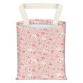 Car Garbage Can, Seat Back Hanging Cute Car Trash Can Bag, Car Organizer and Storage Bag for Travelling, Outdoor Cute Pink White Duck
