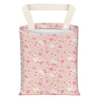 Car Garbage Can, Seat Back Hanging Cute Car Trash Can Bag, Car Organizer and Storage Bag for Travelling, Outdoor Cute Pink White Duck