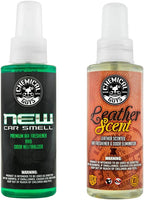 Chemical Guys AIR_300_04 New Car and Leather Scent Sample Kit, Great for Cars, Trucks, SUVs, RVs & More (4 fl oz) (2 Items)