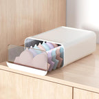 Underwear Organizer Drawer, 1 Cell Plastic Sock Underwear Storage Drawer, Stackable Closet Organizers and Storage Box for Bra