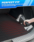 Sunsdrew Trunk Cargo Liner for 2023-2025 Kia Sportage Accessories (Include Hybrid), Rear Cargo Mat Trunk Mat All Weather Protection TPE Rubber Raised Edge (Not for PHEV)