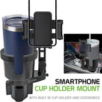 Cellet Car Cup Holder Phone Mount, Phone Holder Mount Cradle Universal Adjustable Compatible for All Smartphones Apple iPhone, Samsung Galaxy Note, LG, Moto Google Pixel (Extra Cup)