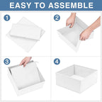 Criusia Drawer Organizer Clothes, 24 Pack Dresser Organizer Bins for Nursery Bedroom, Closet Organization and Storage Divider