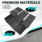 BestEvMod Lower Center Console Organizer Compatible with Honda Prologue 2026 2025 2024 Interior Accessories Floor Console Tray Storage ABS Material with PVC Trim