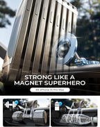 LISEN for iPhone MagSafe Car Mount [24 Strong Magnets] 360 Degrees Ultra Magnetic Phone Holder for Car Dashboard, Universal Car Phone Mount Magsafe Accessories for iPhone17 Pro Max Air 16 15 14, Blue