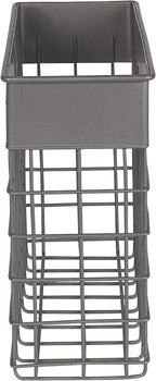 Spectrum Mail Sorter Organizer Wall Mount, Vintage Wall Basket, Office Entryway Mail Holder for Letters Bills Catalogs Files,