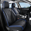 Coverado Front Car Seat Covers, Non-Slip Dust-Proof Nappa Leather, Universal Fit for Cars & Pickup Trucks, Waterproof Car Sea