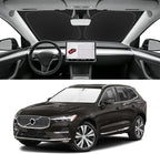 Custom Fit Windshield Sun Shade for Volvo XC60 2018-2026, Blocks UV & Heat, Front Window Sunshade Accessorie, Easy Fold & Store Keep Your Car Cooler