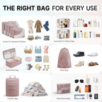 11 Set Packing Cubes for Travel,Gifts for Women Mom Kids, TSA Approved Bags for Makeup,Cosmetic,Toiletry, Suitcase Organizers
