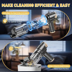 KMM Handheld Car Vacuum Cleaner, 16000PA Air Duster & Vacuum Cleaner, 120W High Power Hand Held Vacuum Cordless, Portable Vac