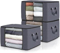 Fab totes Storage Bags,Clothes Blanket Storage Bins Foldable Closet Organizers with Reinforced Handle for Home Dorm Storage a