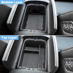 Double Layer-2026 Palisade Center Console Organizer for Hyundai Palisade (Calligraphy) (Only fit 7-Seater with Dual-Opening Center Console), Durable ABS Plastic Tray 2026 Palisade Accessories
