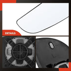 A-Premium Left Driver Side Lower Mirror Glass - Compatible with 2009-2024 Dodge Ram 1500 2500 3500 - Towing Mirror Convex with Rear Mounting Bracket, Replace# 68067731AA